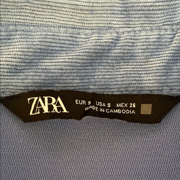 Zara Corduroy Button Up Shirt - Picture 3 of 5